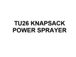TU26 KNAPSACK POWER SPRAYER